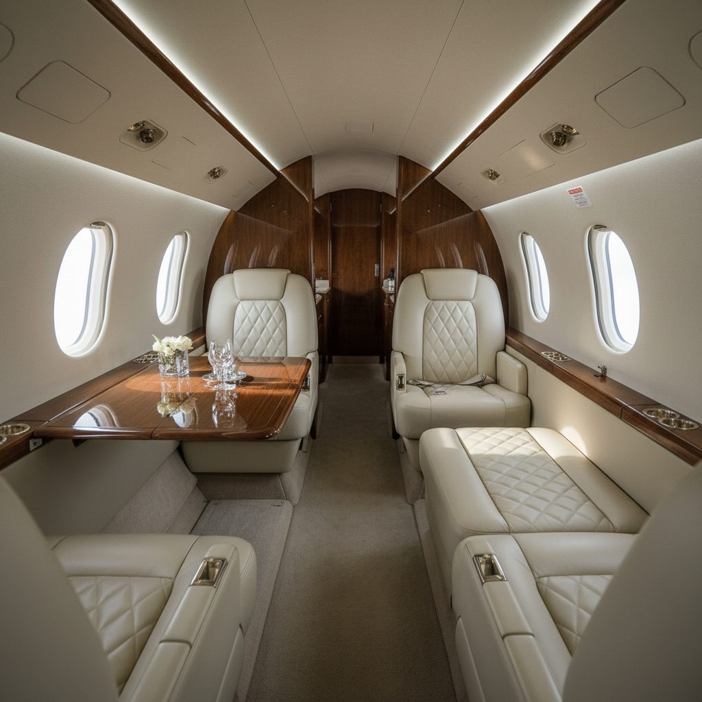 Bombardier LearJet 45/45XR, Private cabin, illustrative image