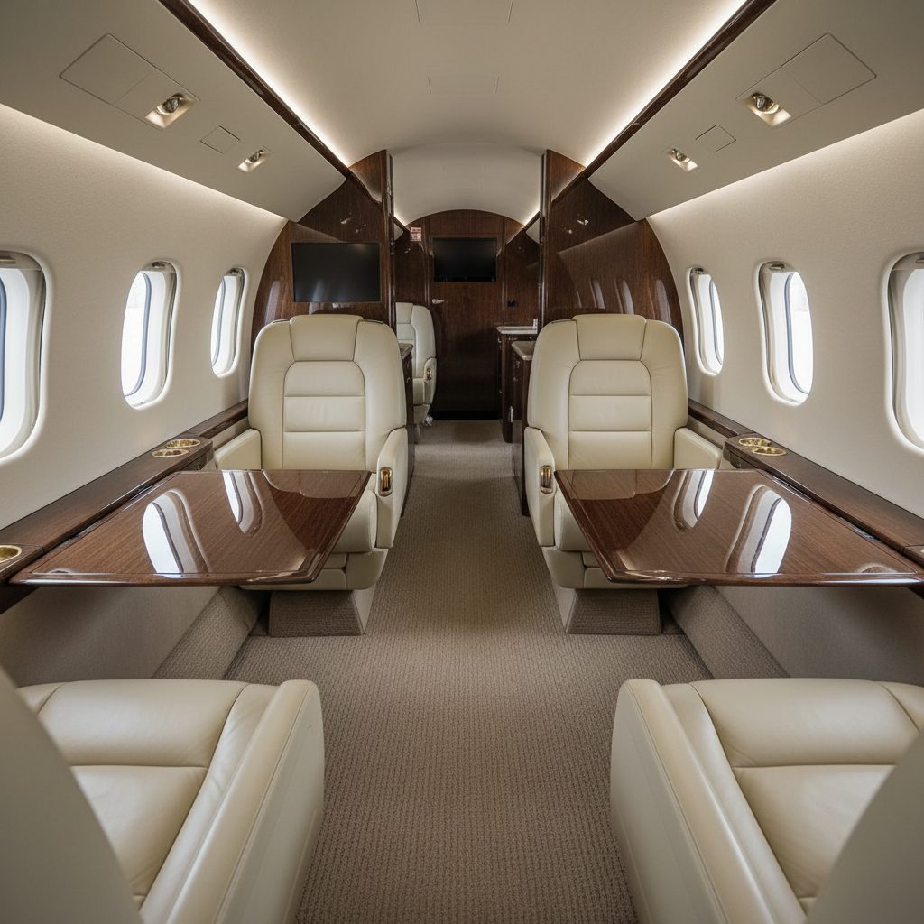 Bombardier Challenger 350, Private cabin, illustrative image