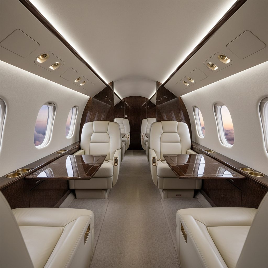 Gulfstream G400, Private cabin, illustrative image