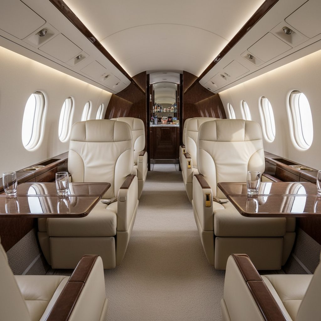 Embraer EMB 195, Private cabin, illustrative image