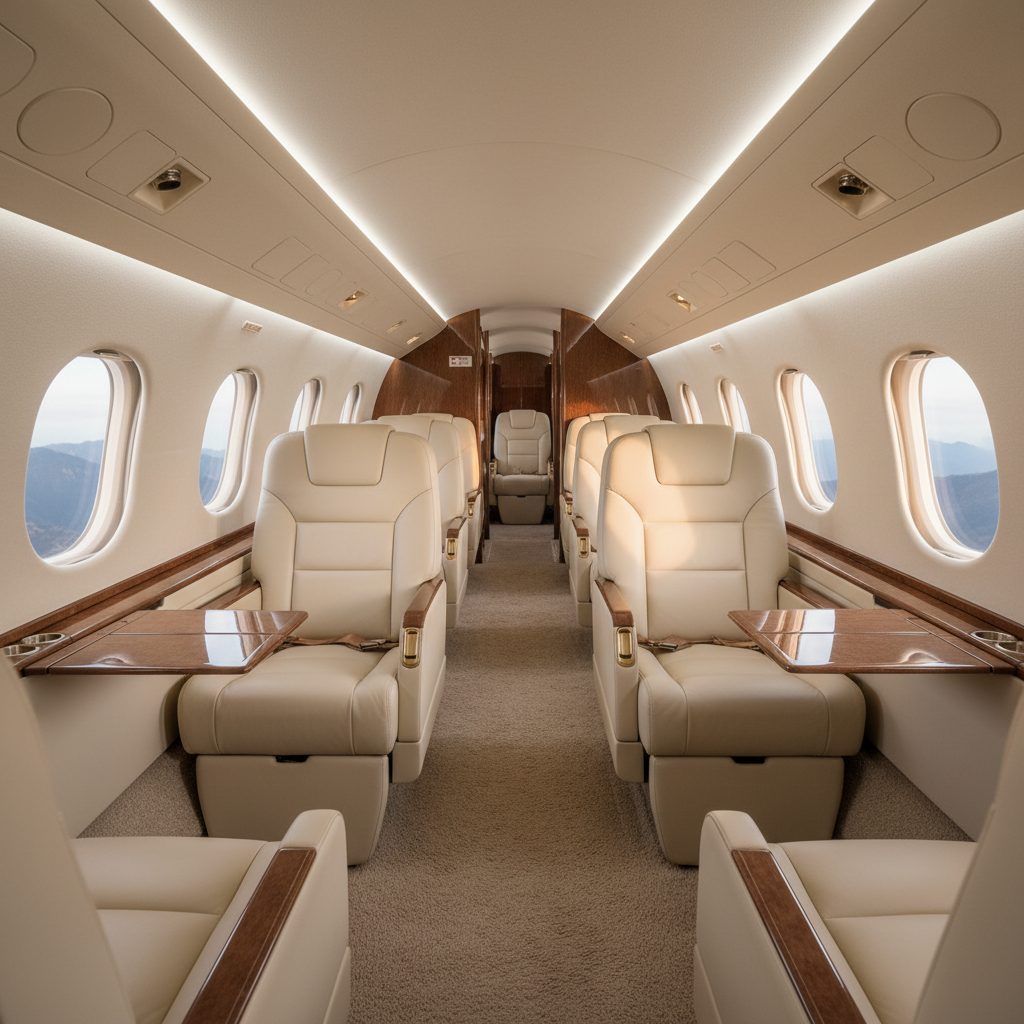 Hawker Beechcraft 1900, Private cabin, illustrative image
