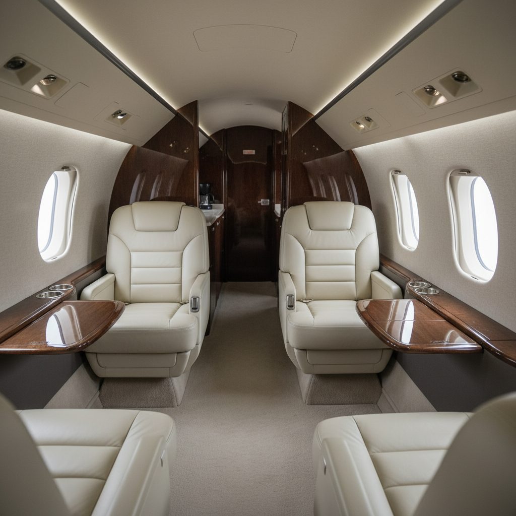 Bombardier Challenger 604, Private cabin, illustrative image