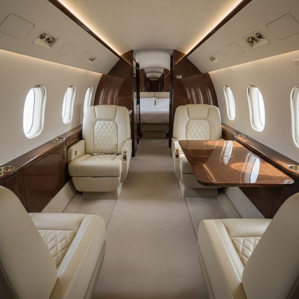 Bombardier Global 5000, Private cabin, illustrative image