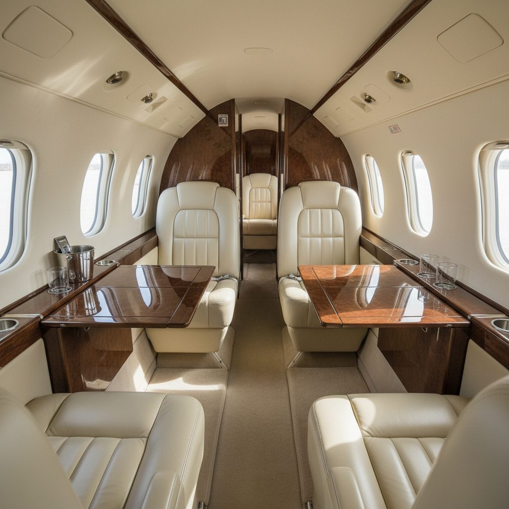 Cessna 441 Conquest II, Private cabin, illustrative image