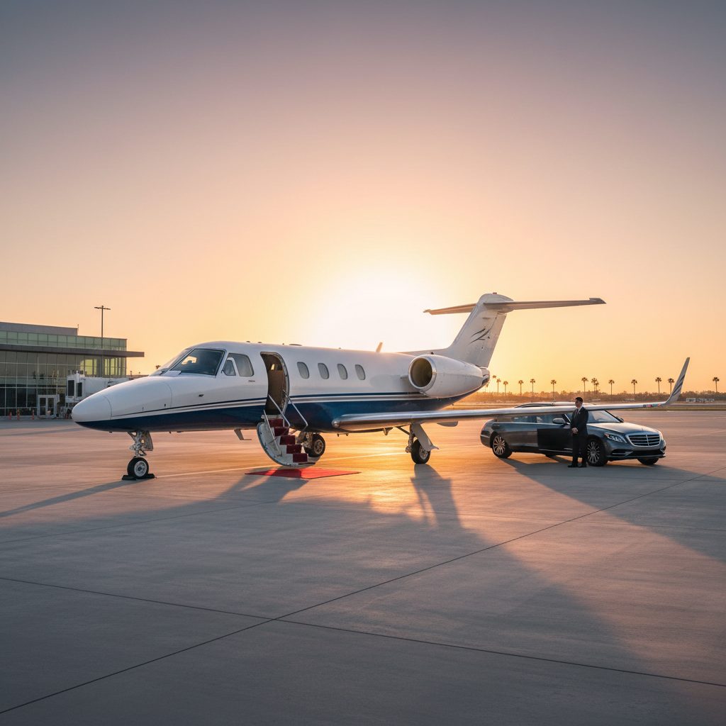 Cessna 560 Citation V, Ready for boarding, illustrative image