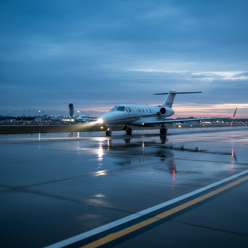 Cessna Citation Encore, On the runway, illustrative image