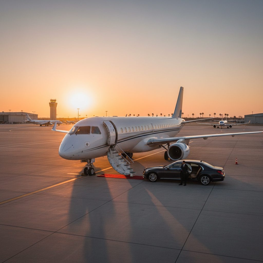 Embraer EMB 195, Ready for boarding, illustrative image