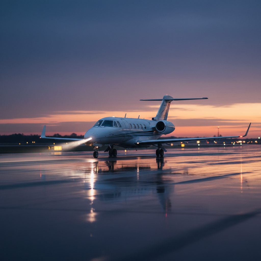 Cessna Citation XL, On the runway, illustrative image