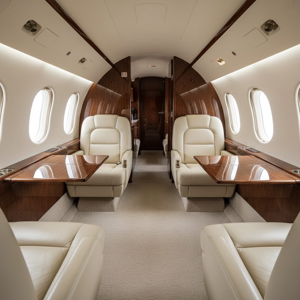 Bombardier Challenger 300, Private cabin, illustrative image