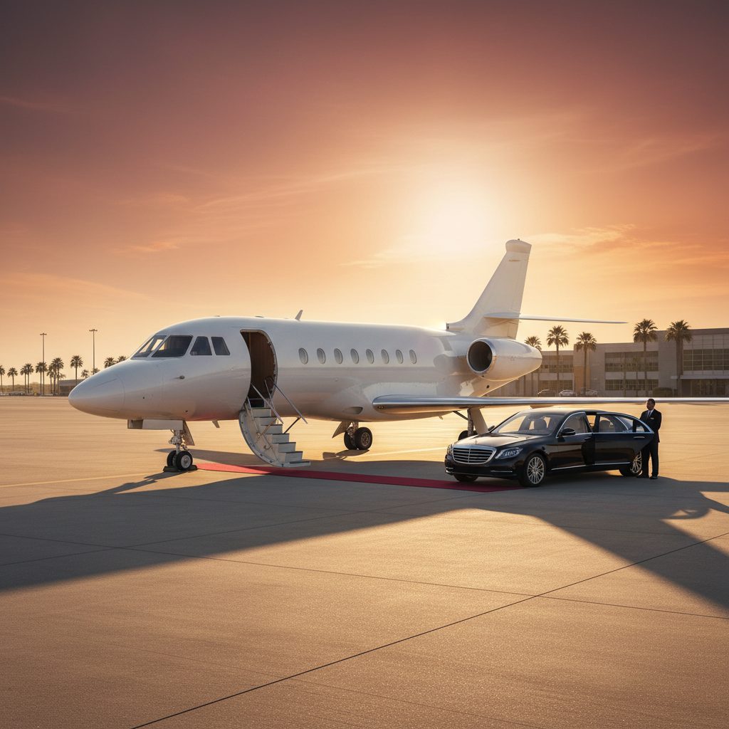 Dassault Falcon 2000DX, Ready for boarding, illustrative image