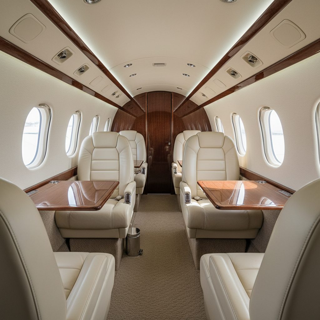 Piper PA-31, Private cabin, illustrative image