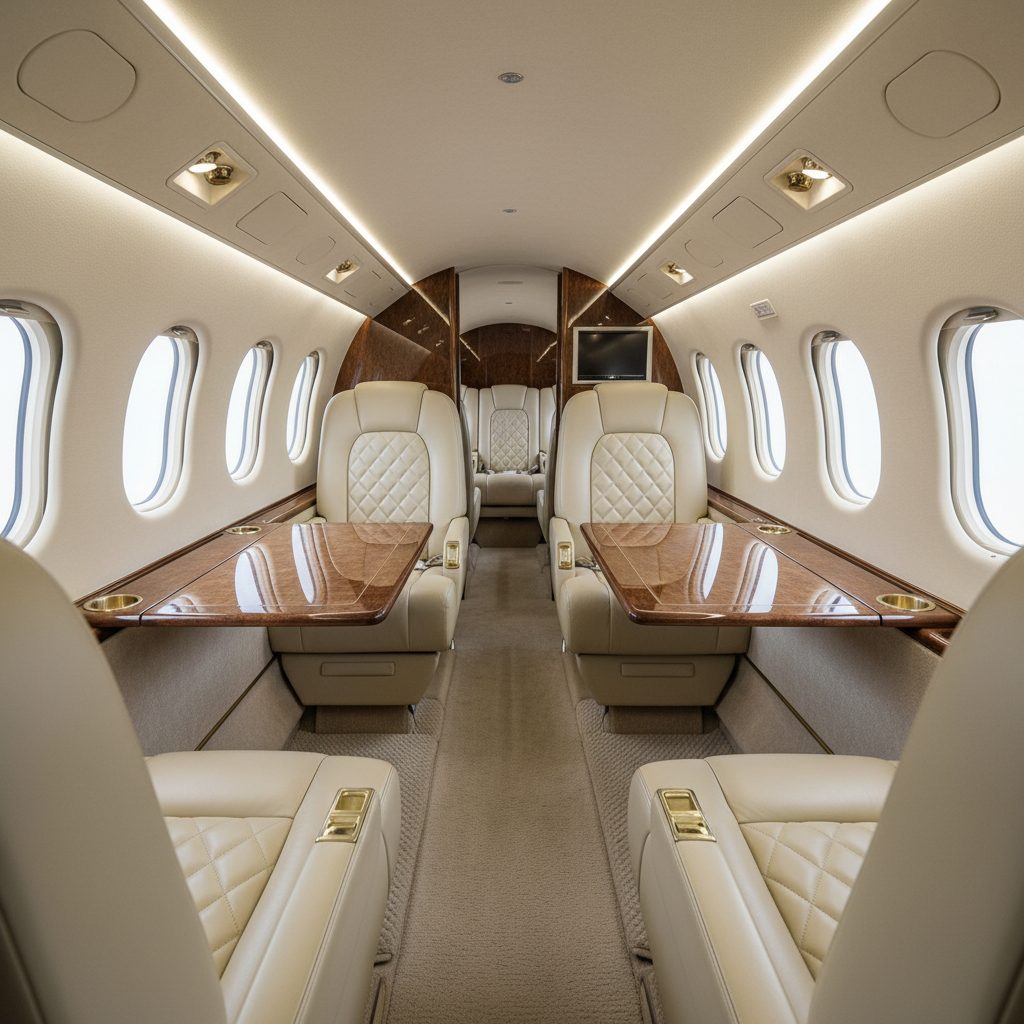 Piper PA-42 Cheyenne, Private cabin, illustrative image