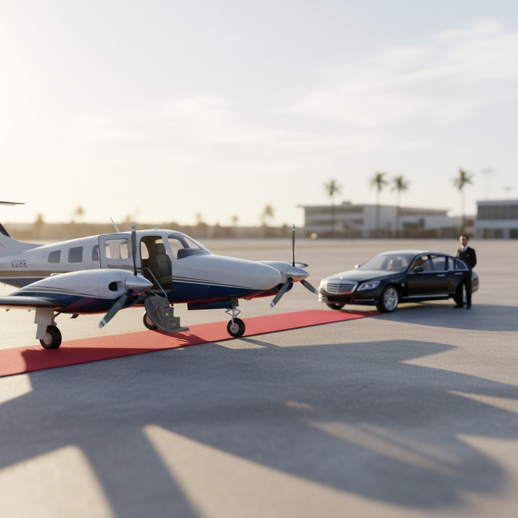 Piper PA-44 Seminole, Ready for boarding, illustrative image