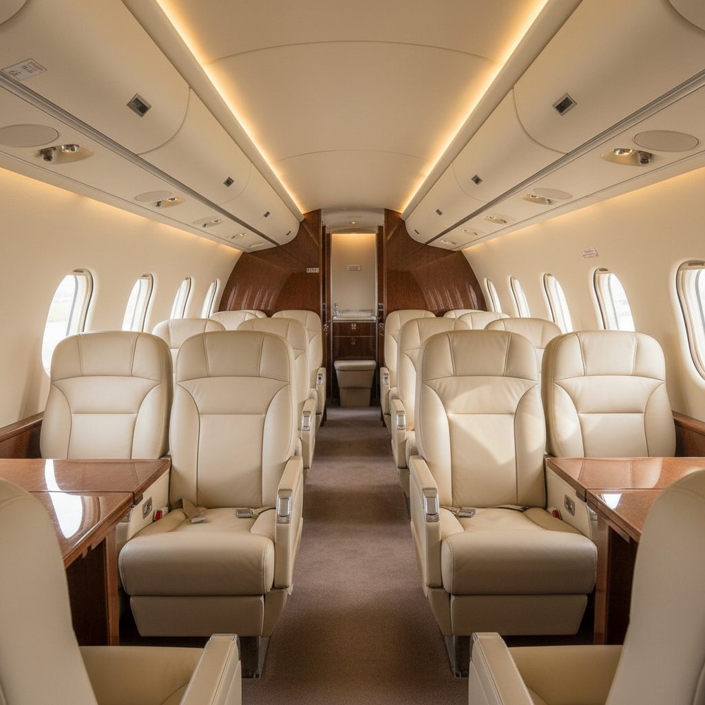 Fokker F27, Private cabin, illustrative image