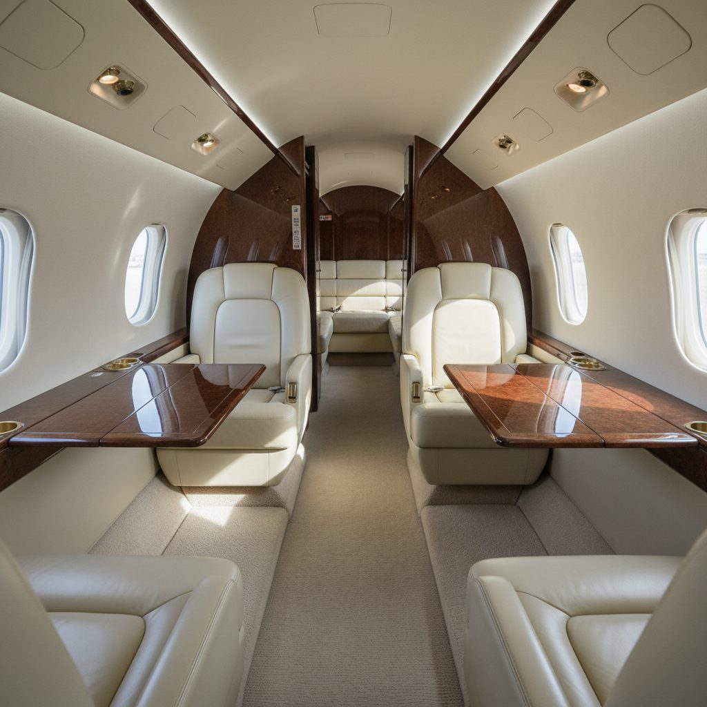 BAe Hawker 900/900XP, Private cabin, illustrative image