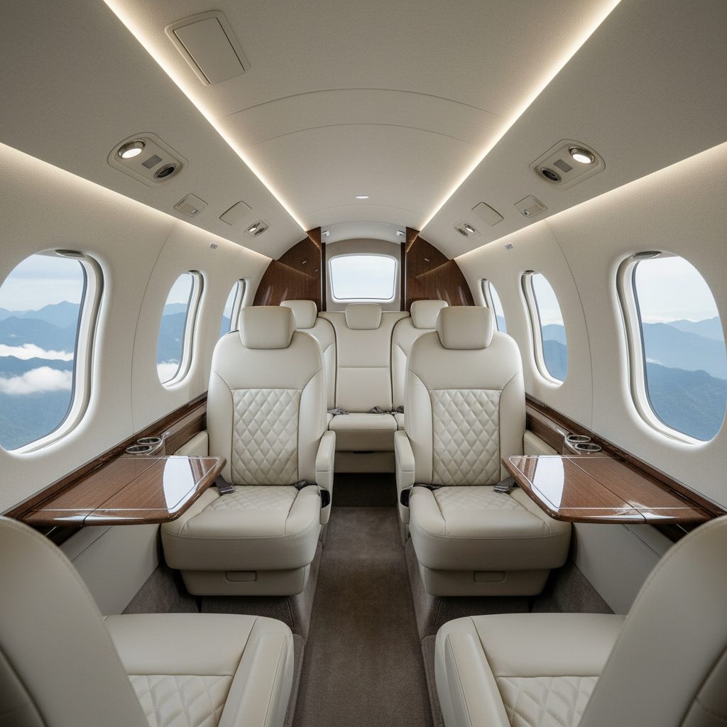 Cirrus Vision SF50, Private cabin, illustrative image