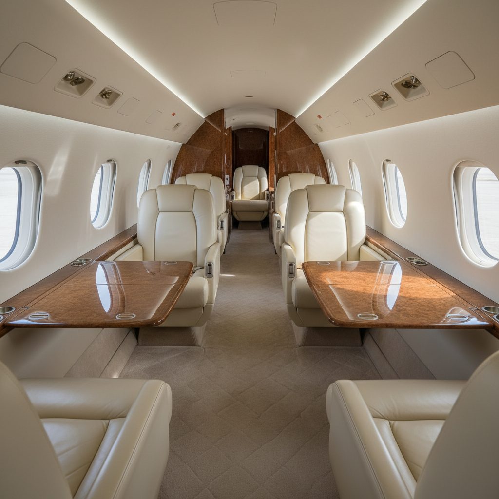Gulfstream G2, Private cabin, illustrative image