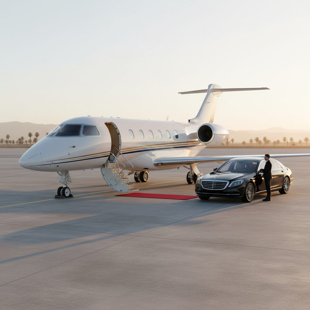 Embraer Legacy 450, Ready for boarding, illustrative image