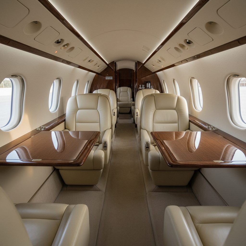 Gulfstream G100/G150, Private cabin, illustrative image