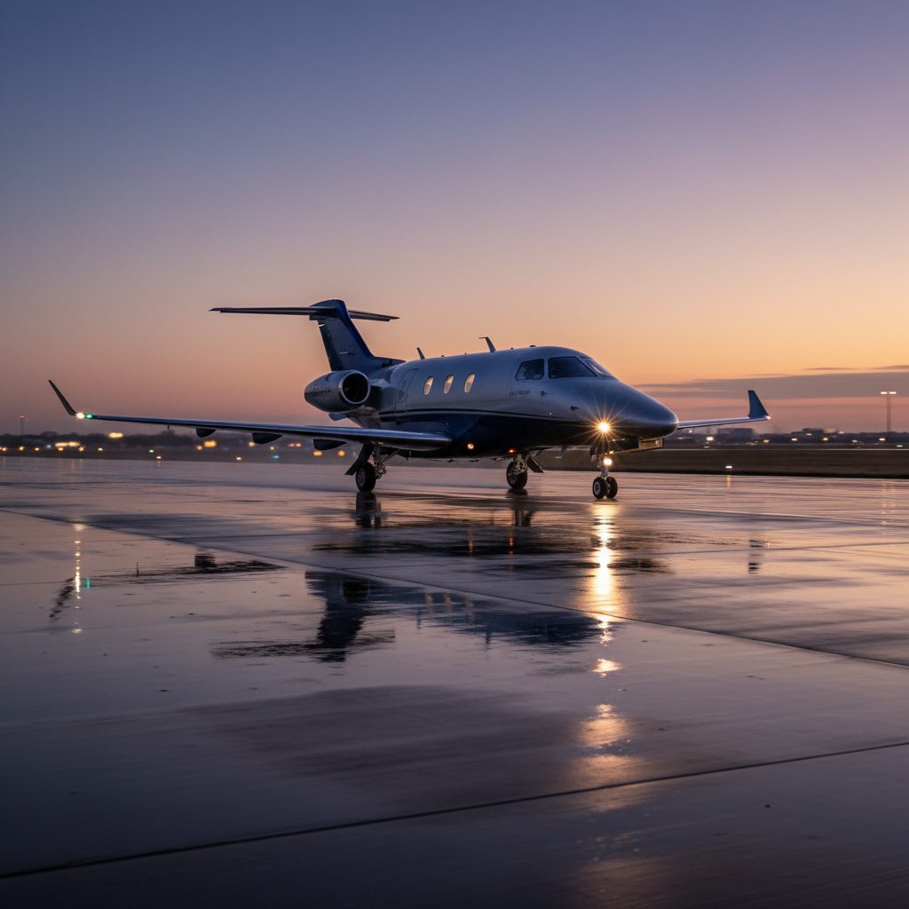 Pilatus PC-24, On the runway, illustrative image