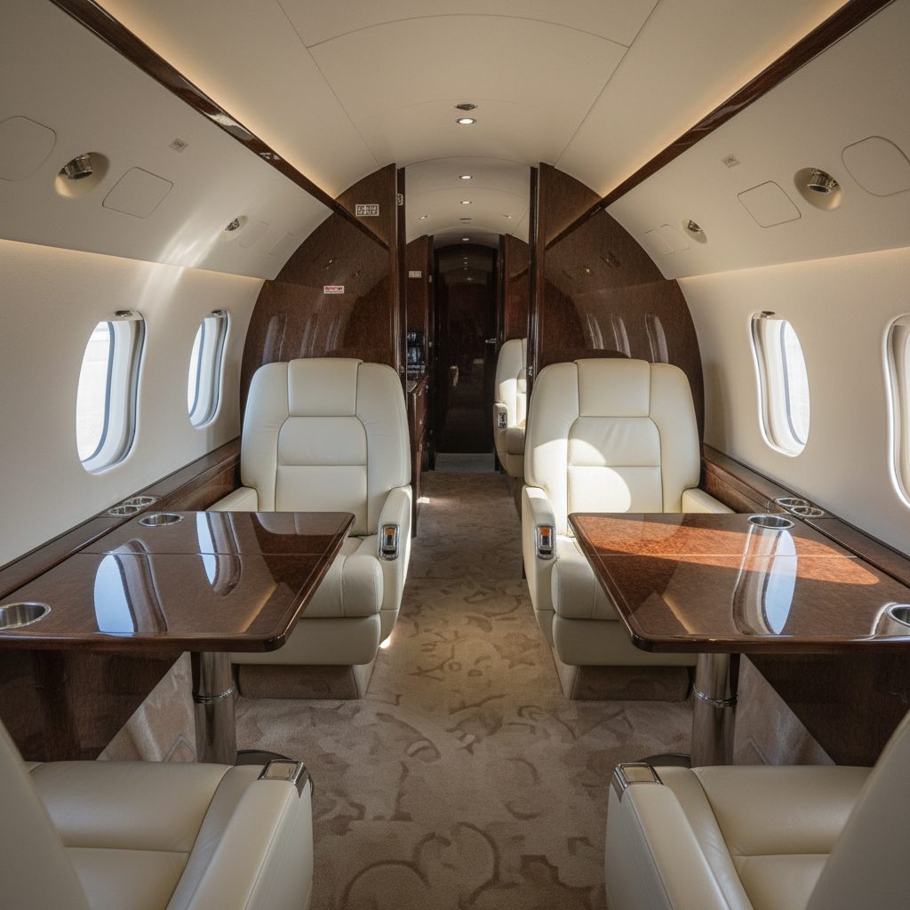 Dassault Falcon 2000DX, Private cabin, illustrative image
