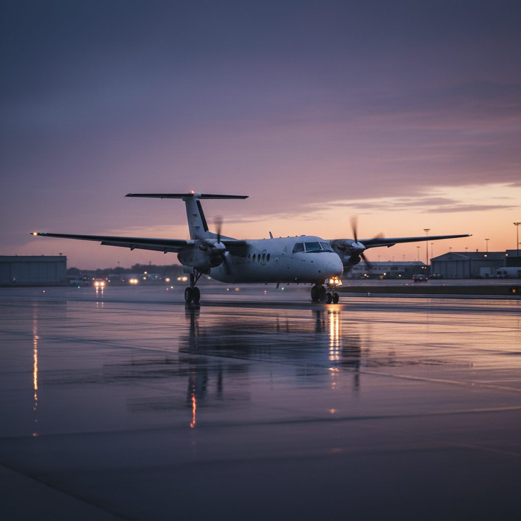 Hawker Beechcraft 1900, On the runway, illustrative image