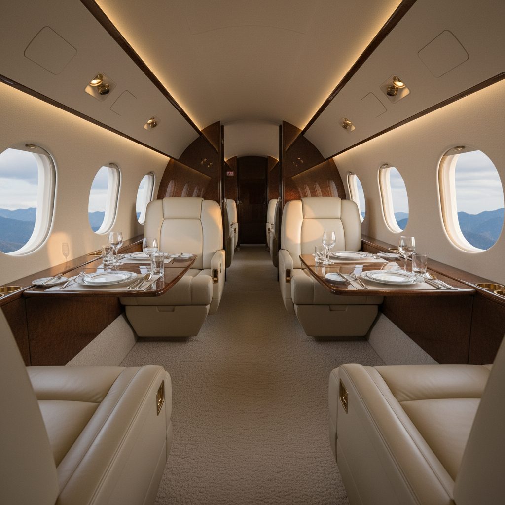 Grumman Gulfstream G1, Private cabin, illustrative image