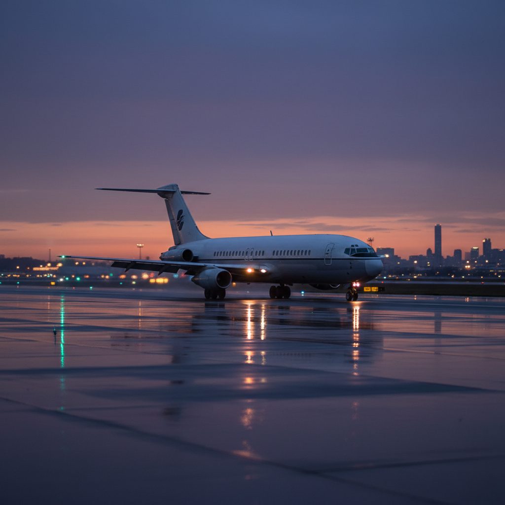 Boeing 727-700, On the runway, illustrative image