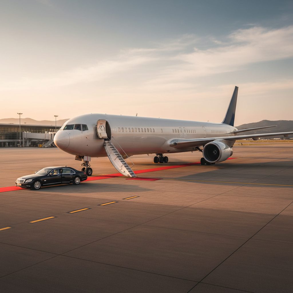 Boeing 767-400, Ready for boarding, illustrative image