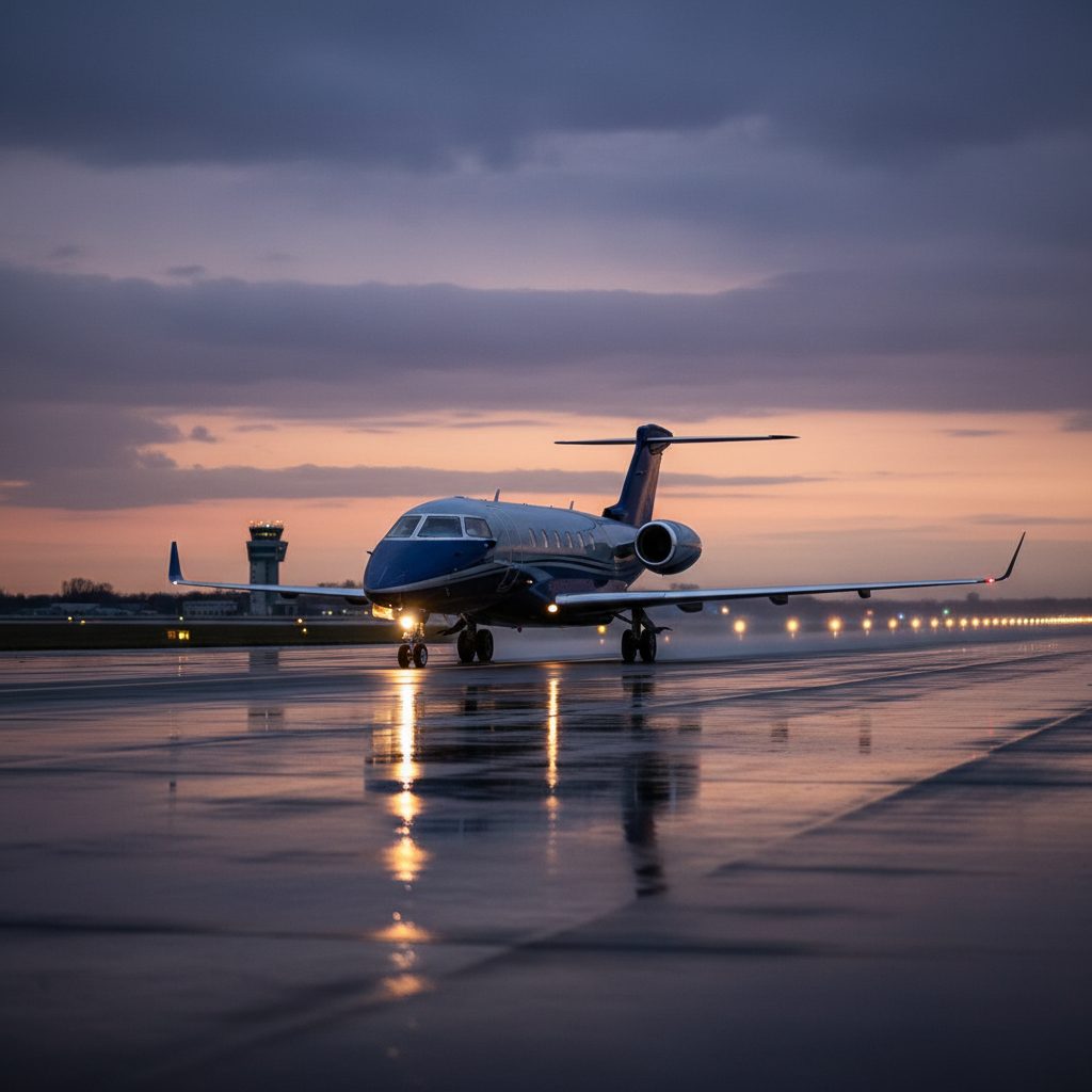 Embraer Legacy 450, On the runway, illustrative image