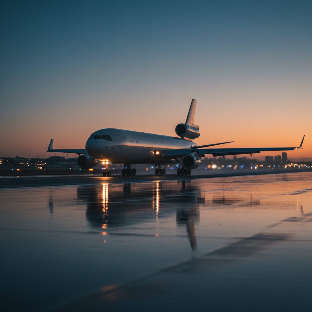 McDonnell Douglas MD-11, On the runway, illustrative image