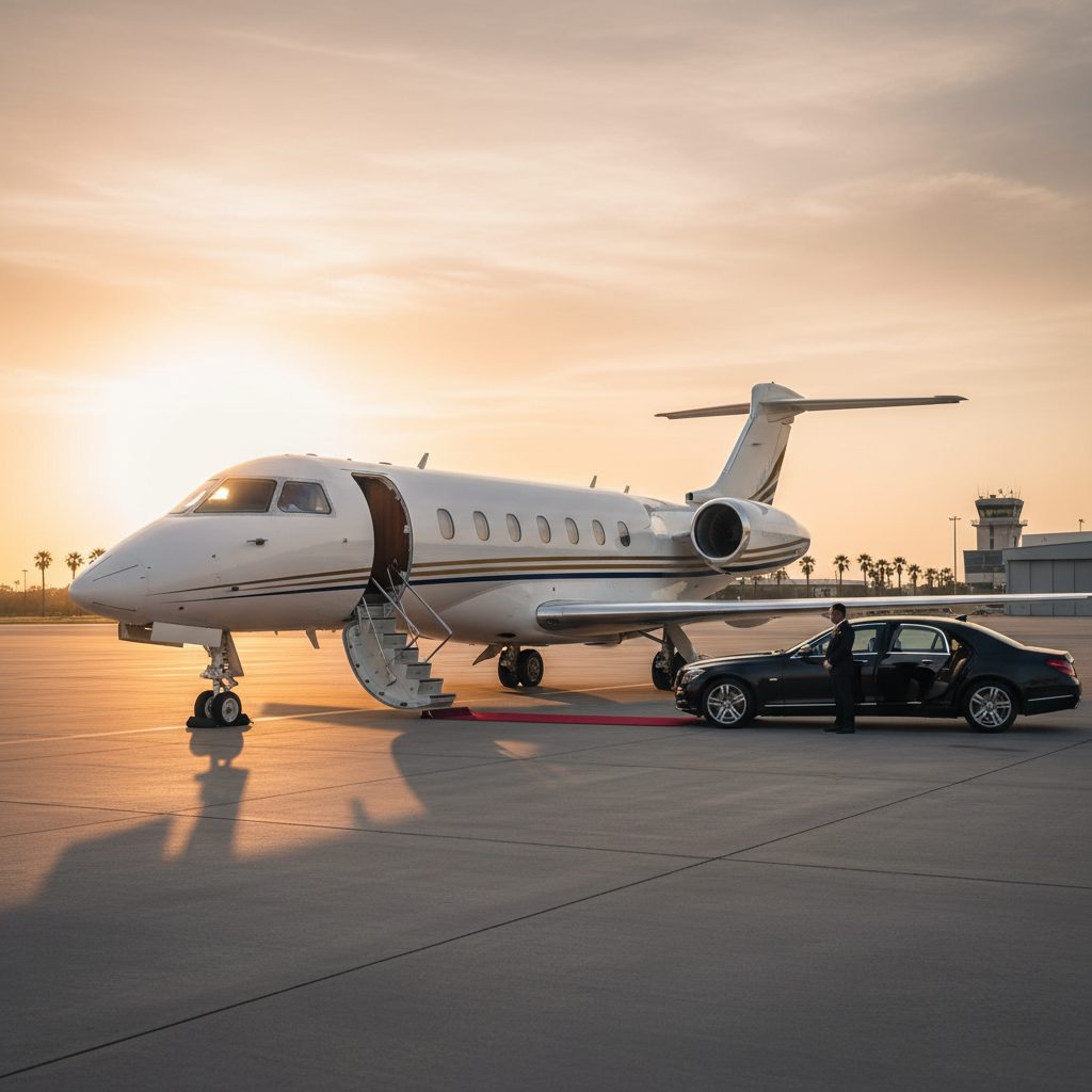 Embraer Legacy 500, Ready for boarding, illustrative image