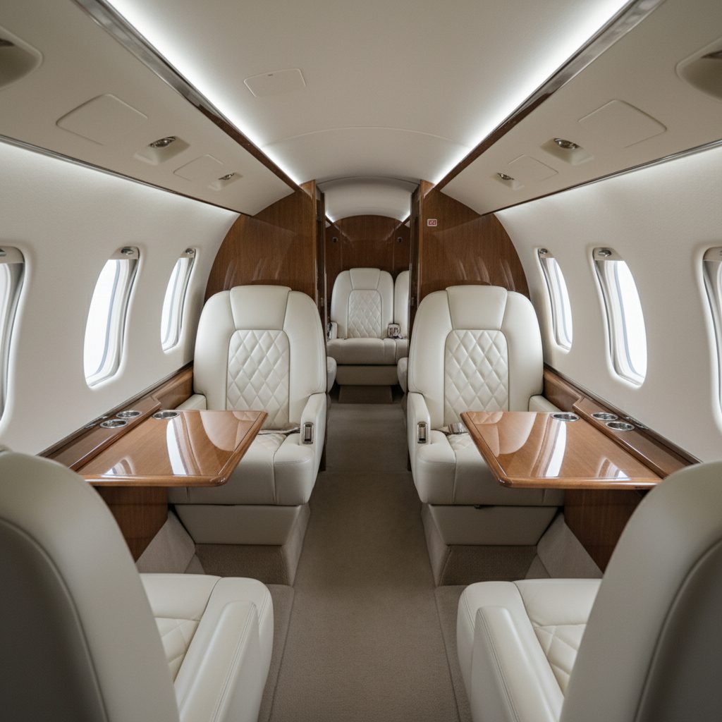 Cessna 340, Private cabin, illustrative image