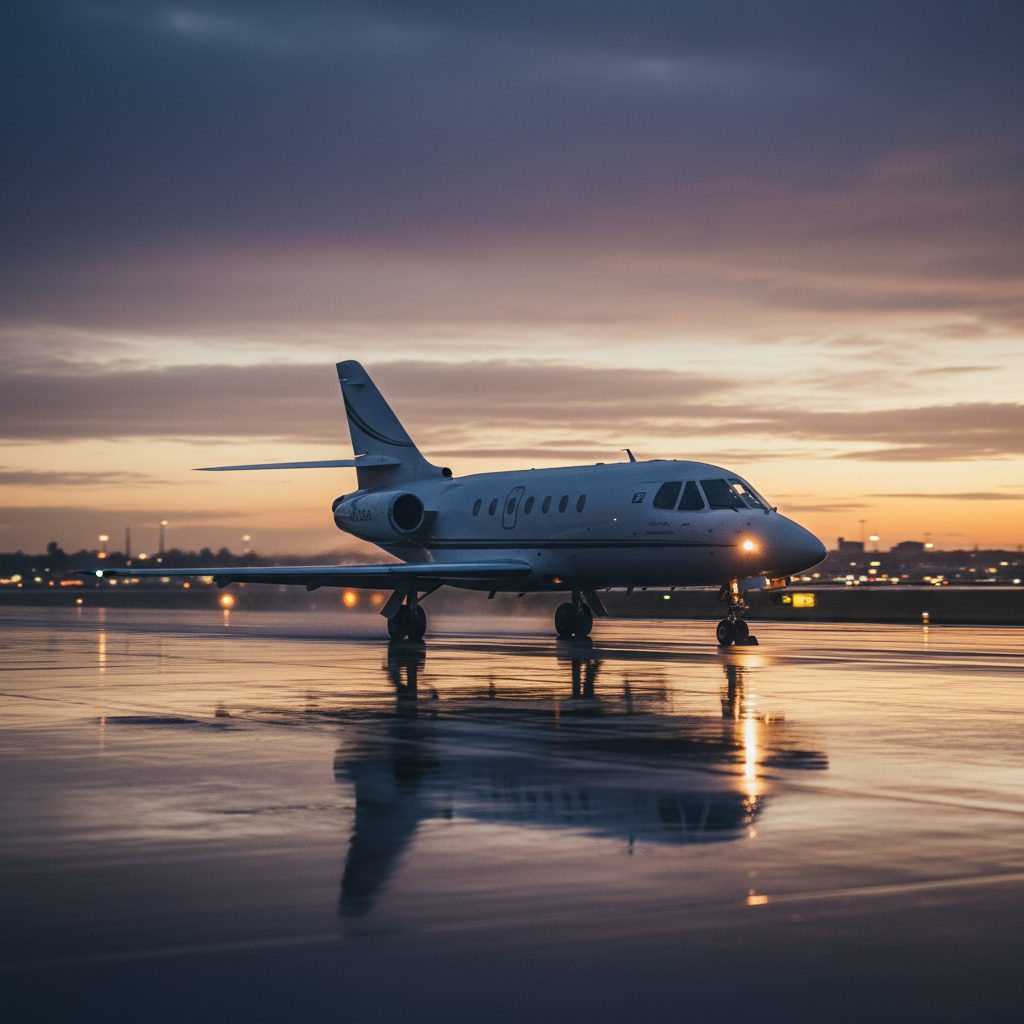 Dassault Falcon 20/200, On the runway, illustrative image