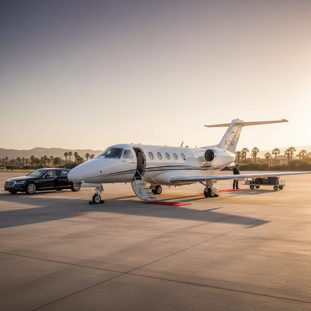 Cessna Citation M2, Ready for boarding, illustrative image
