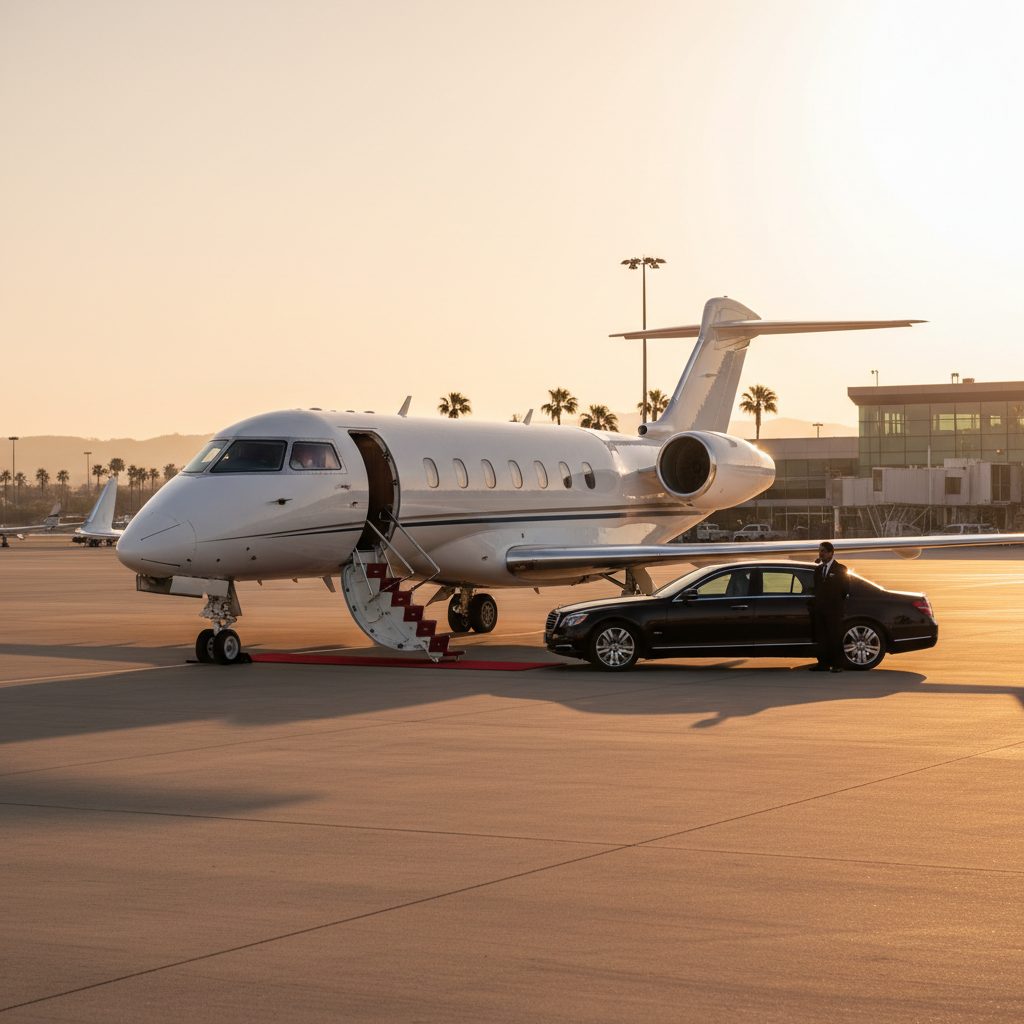 Bombardier Challenger 300, Ready for boarding, illustrative image