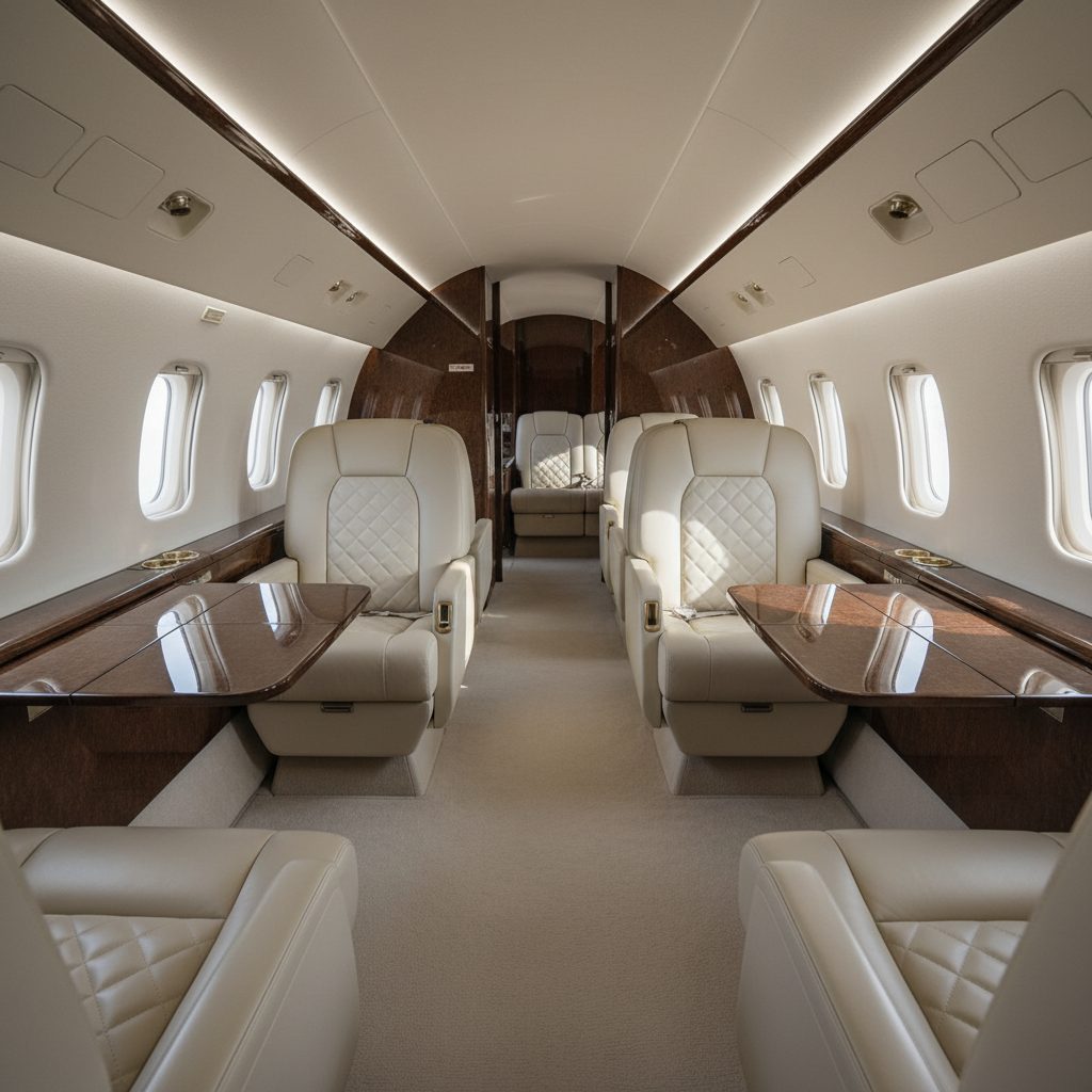 Bombardier Challenger 650, Private cabin, illustrative image