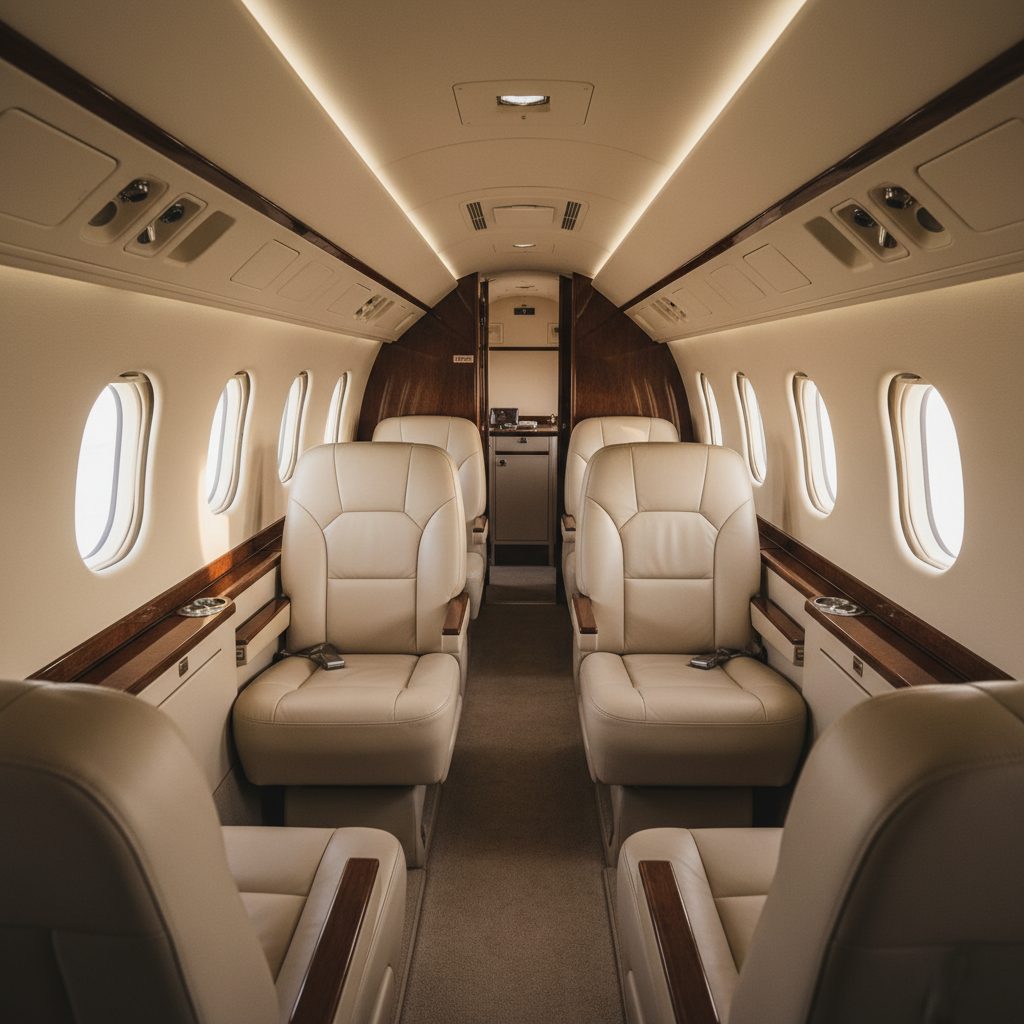 Embraer EMB 110, Private cabin, illustrative image