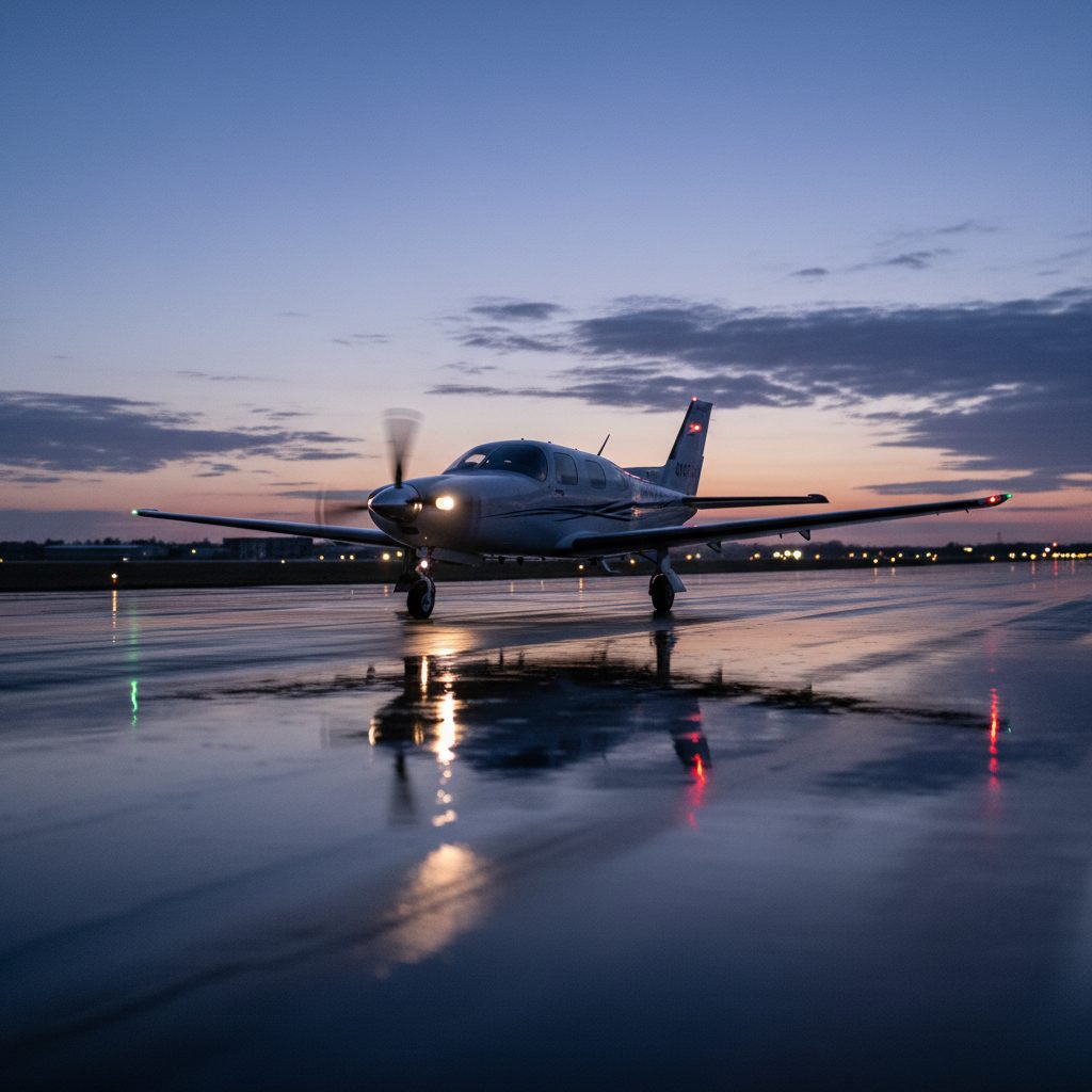 Piper PA-46R Matrix, On the runway, illustrative image