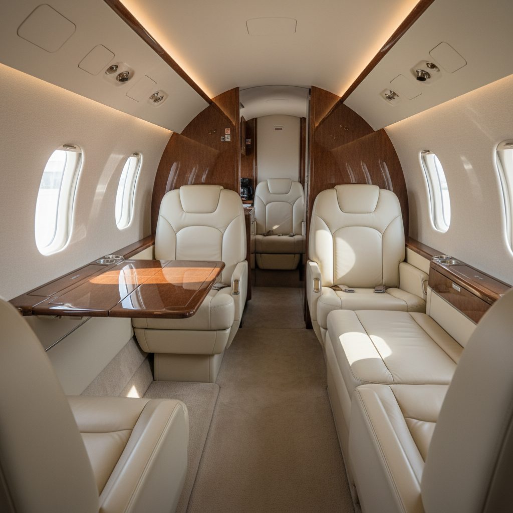 Cessna 525 Citation CJ4, Private cabin, illustrative image