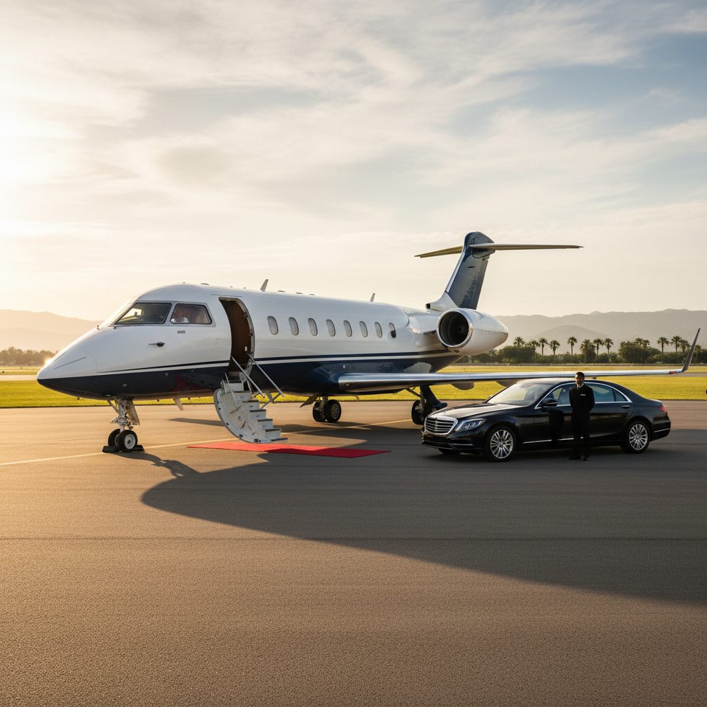 Bombardier Challenger 604, Ready for boarding, illustrative image