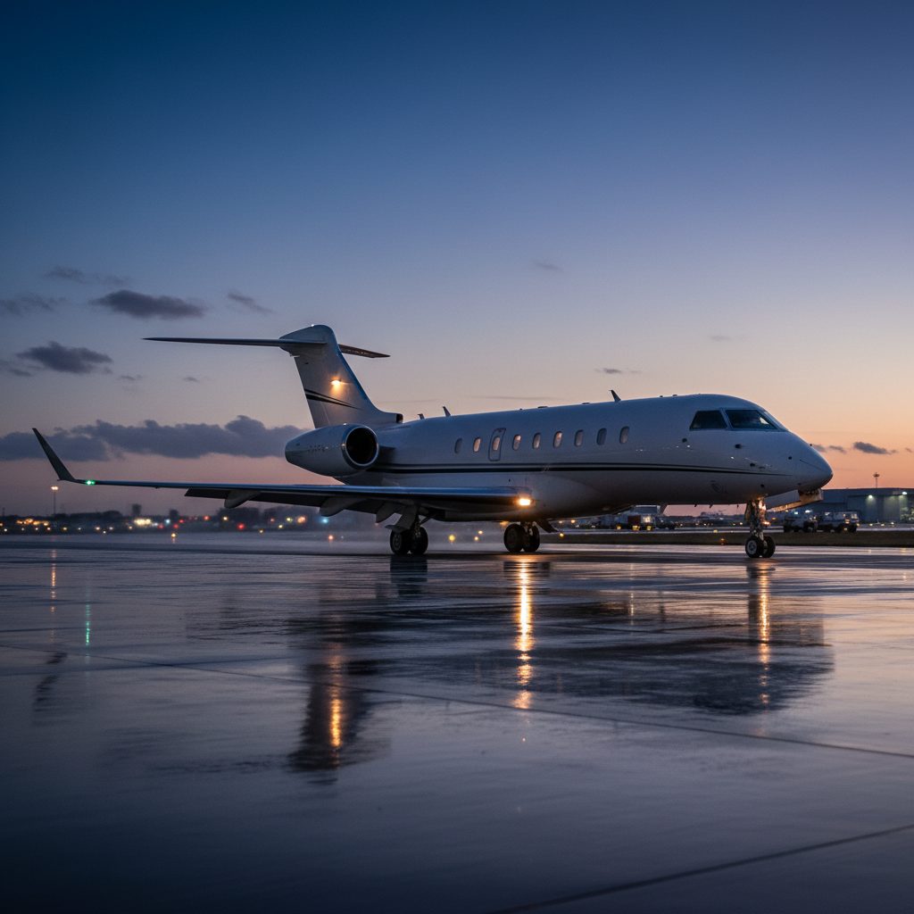 Embraer Legacy 600, On the runway, illustrative image