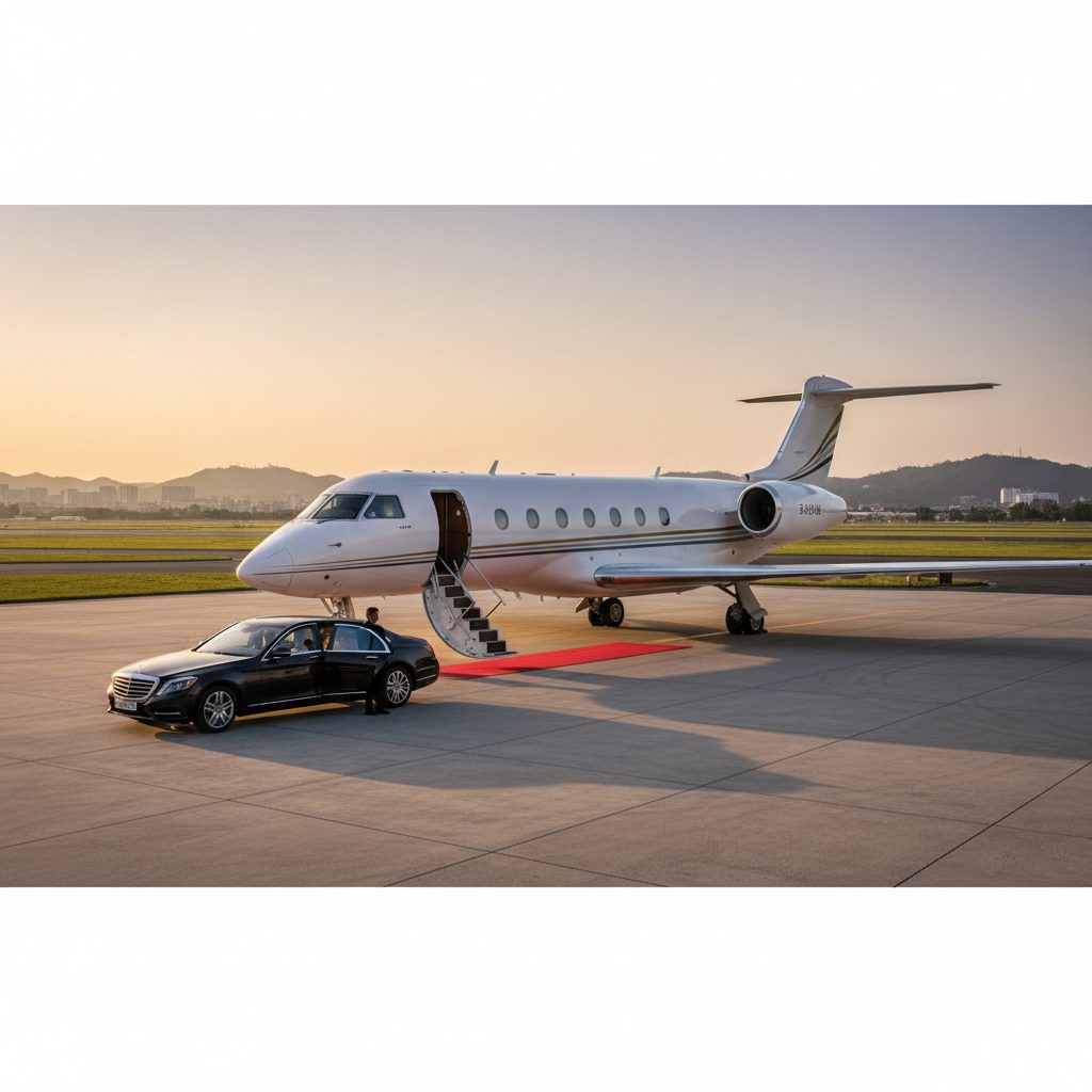 Gulfstream GIV, Ready for boarding, illustrative image
