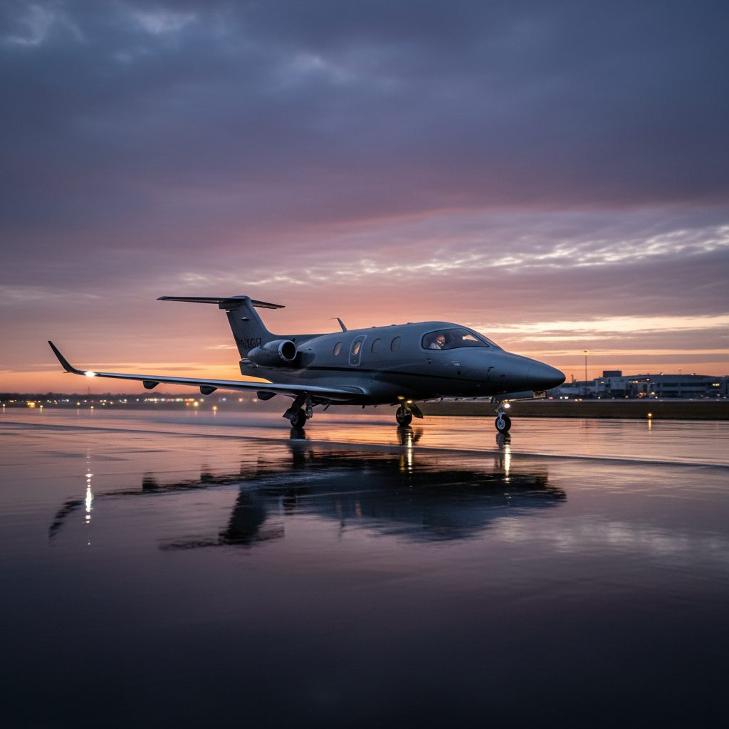 Cirrus Vision SF50, On the runway, illustrative image