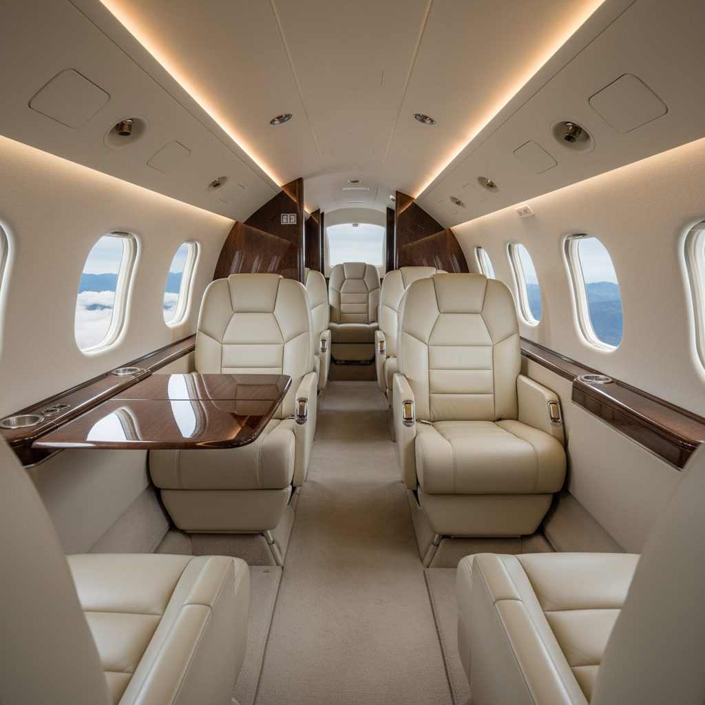 Cessna 525 Citation CJ2+, Private cabin, illustrative image