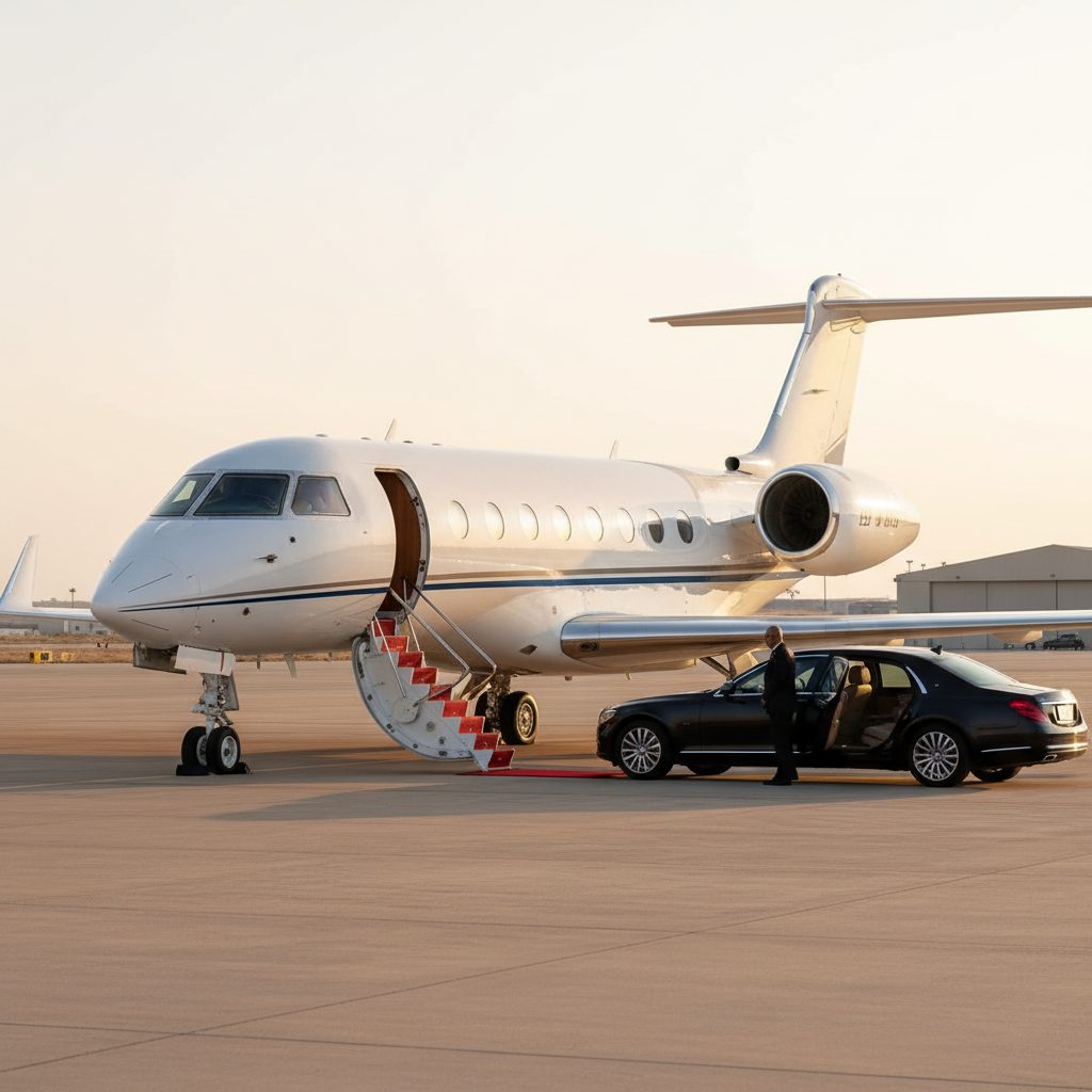 Gulfstream G550, Ready for boarding, illustrative image