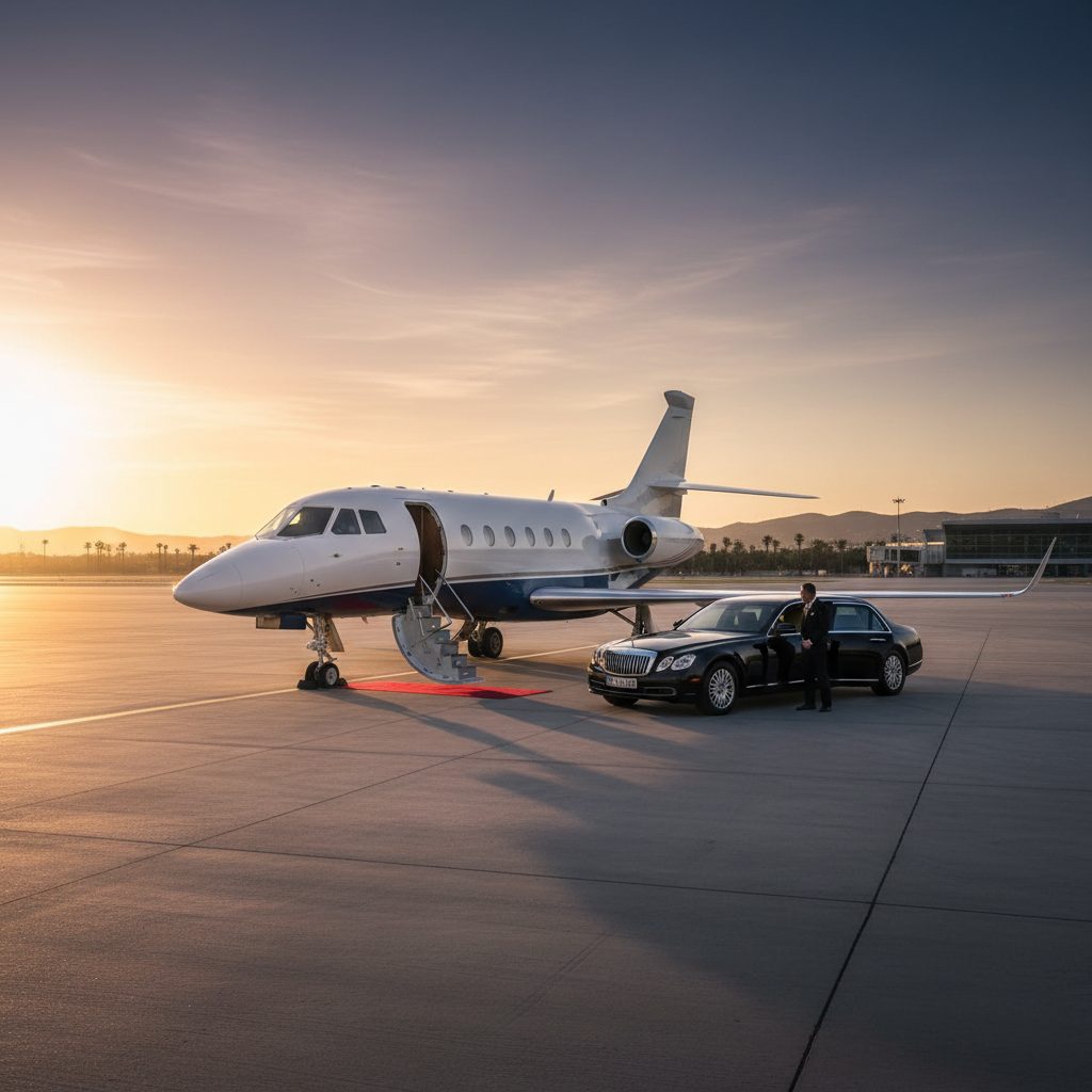 Dassault Falcon 5X, Ready for boarding, illustrative image