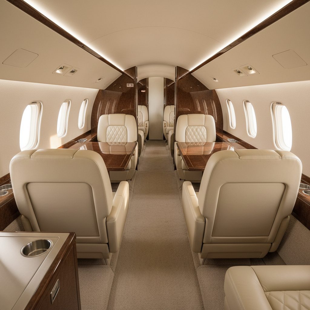Dassault Falcon 900LX, Private cabin, illustrative image