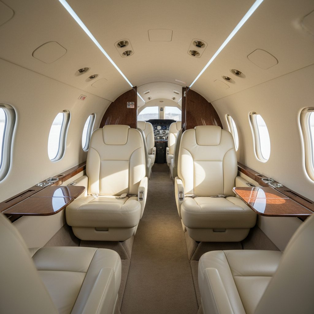 Cessna CitationJet, Private cabin, illustrative image