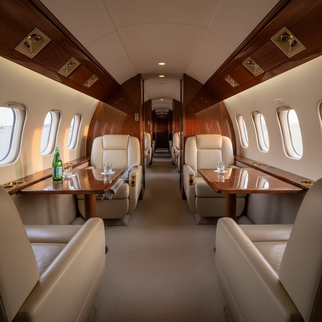 Boeing 727 Executive, Private cabin, illustrative image